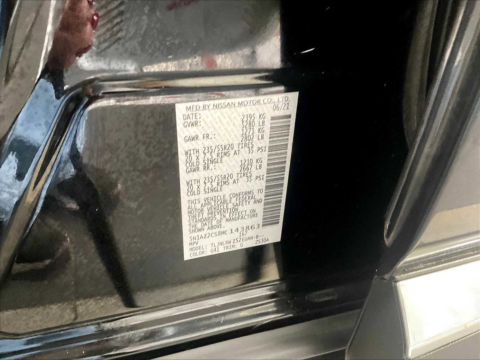 Used 2021 Nissan Murano SL w/ SL Moonroof Package image 36