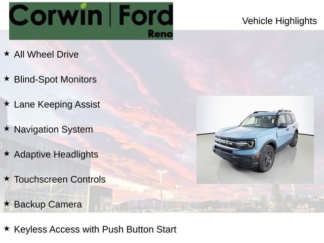 Certified 2023 Ford Bronco Sport Big Bend w/ Convenience Package AWD/4WD image 6