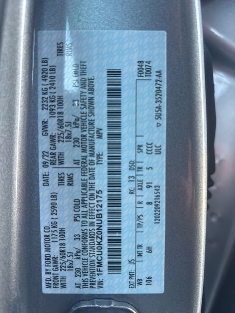 Used 2022 Ford Escape SEL w/ Class II Trailer Tow Package image 29