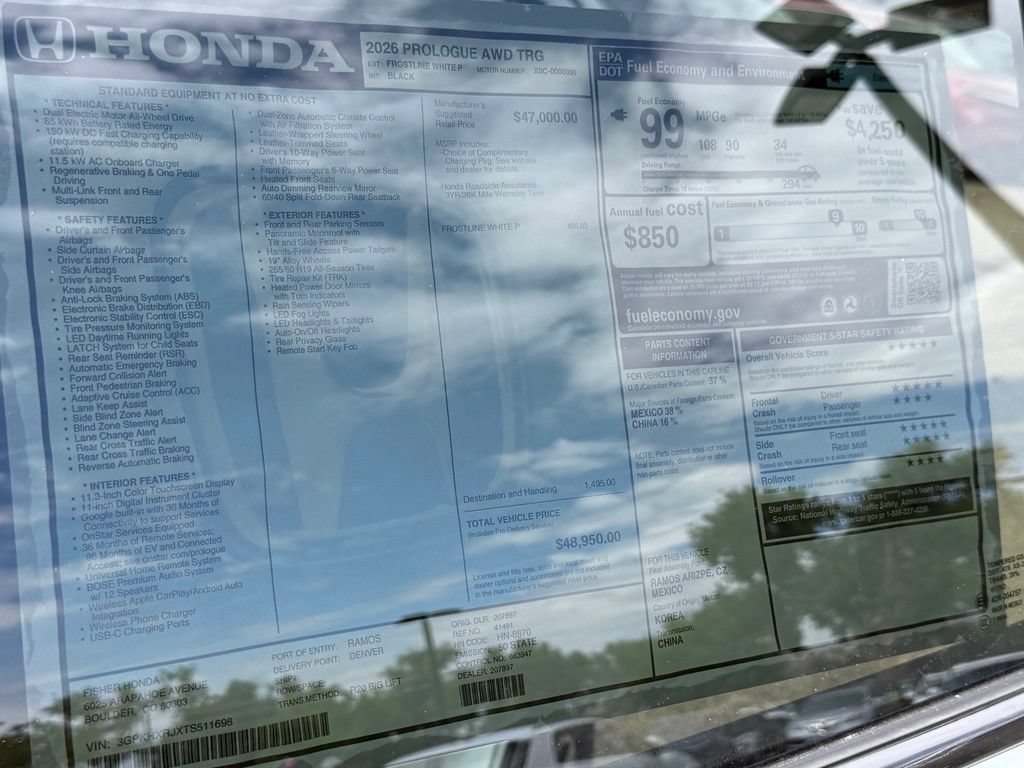 New 2026 Honda Prologue Touring image 27