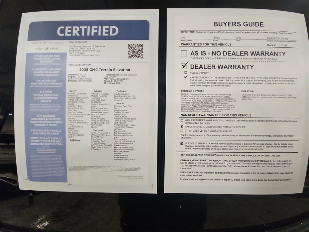 Certified 2025 GMC Terrain Elevation image 36