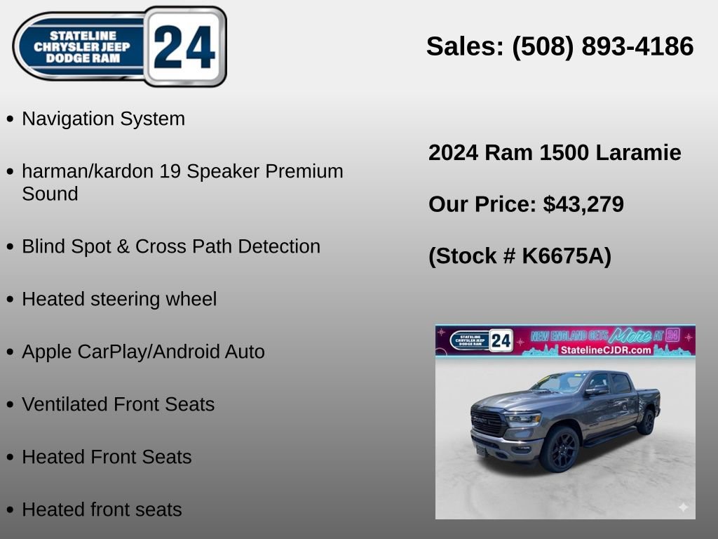 Used 2024 RAM 1500 Laramie AWD/4WD image 6