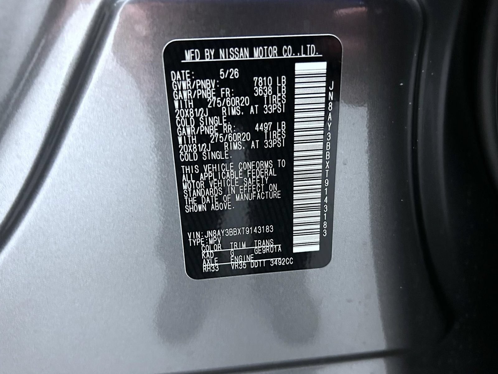 New 2026 Nissan Armada SL w/ Captain's Chari Seat Package AWD/4WD image 26