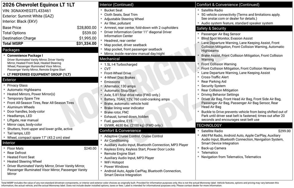New 2026 Chevrolet Equinox LT image 4