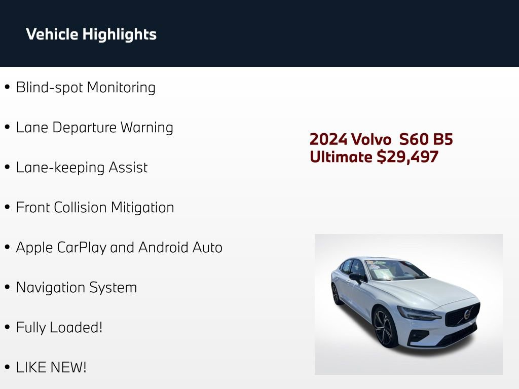 Used 2024 Volvo S60 B5 Ultimate AWD/4WD image 4