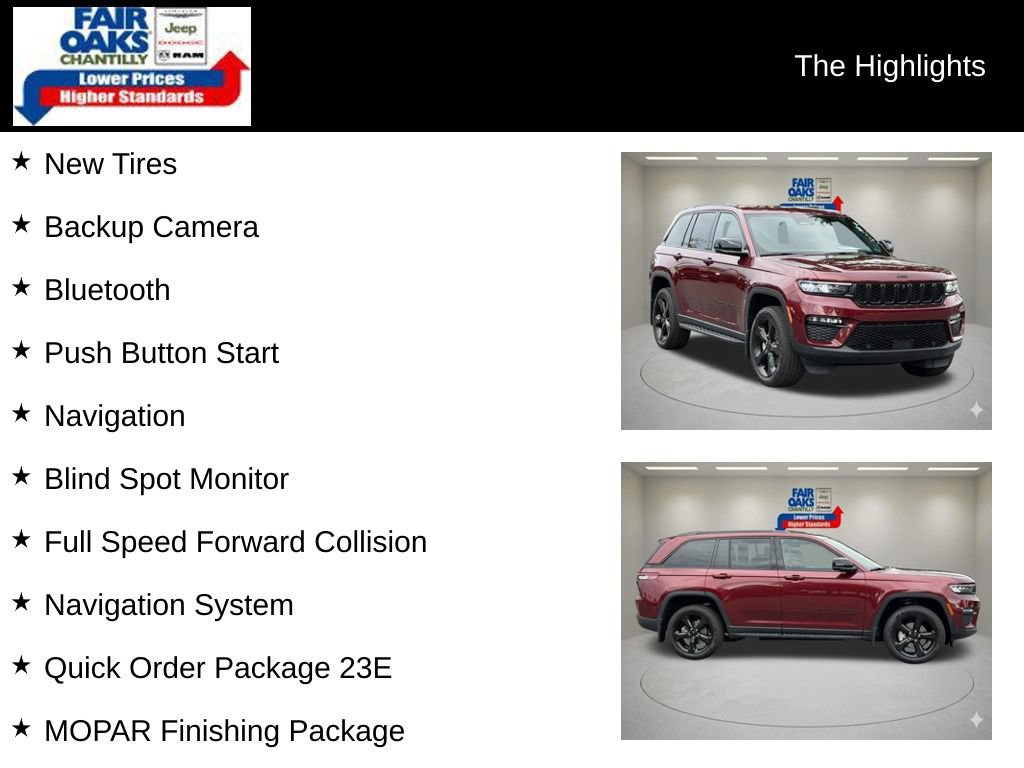 Used 2024 Jeep Grand Cherokee Limited w/ Luxury Tech Group II AWD/4WD image 2