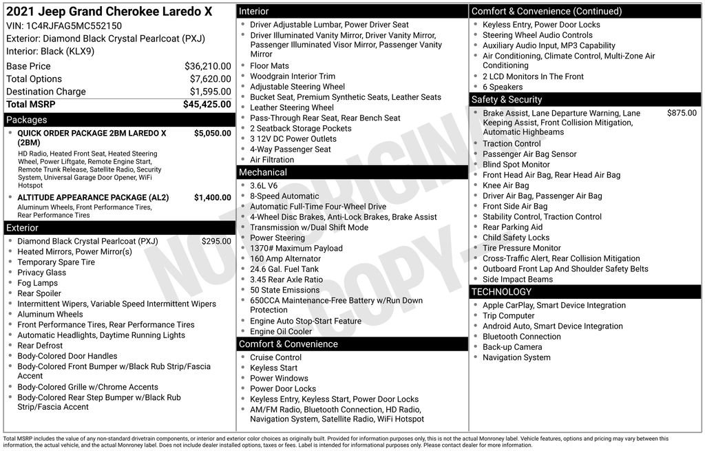 Used 2021 Jeep Grand Cherokee Laredo X image 12