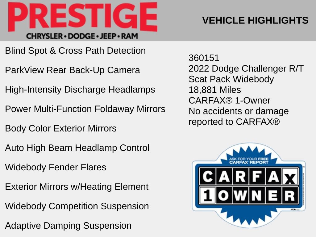 Used 2022 Dodge Challenger R/T Scat Pack RWD image 10
