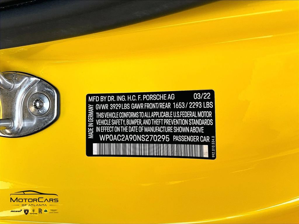 Used 2022 Porsche 911 GT3 RWD image 27