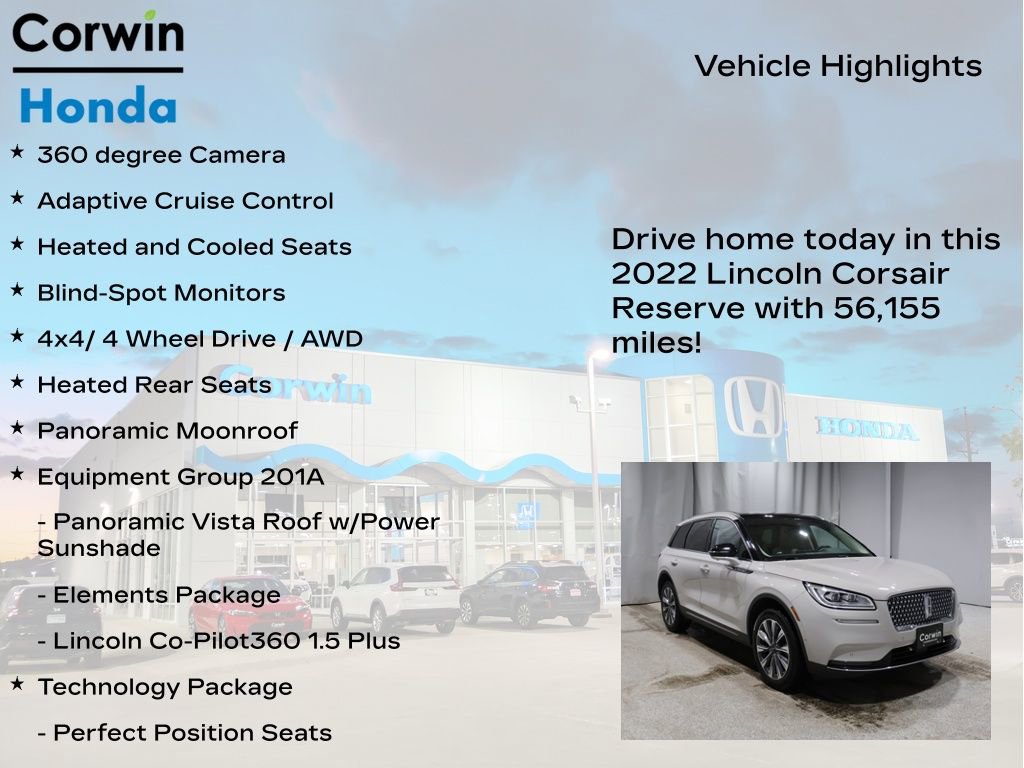 Used 2022 Lincoln Corsair Reserve w/ Equipment Group 201A image 6