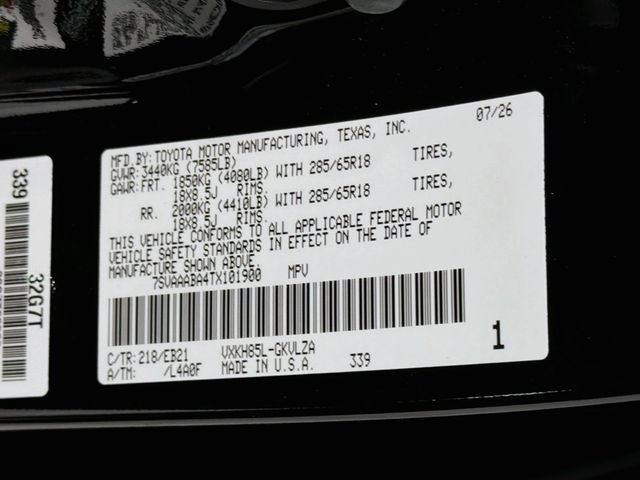New 2026 Toyota Sequoia TRD Pro w/ TRD Performance Package (TMS) AWD/4WD image 26