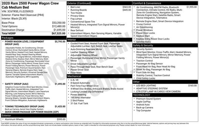 Certified 2020 RAM 2500 Power Wagon AWD/4WD image 24