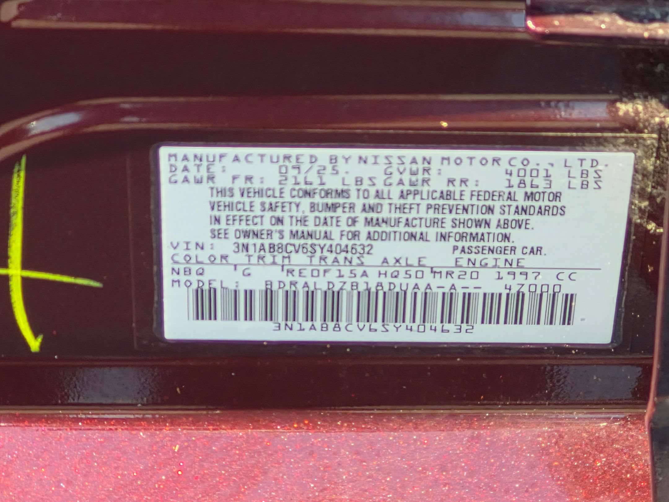 Used 2025 Nissan Sentra SV w/ All-Weather Package FWD image 38