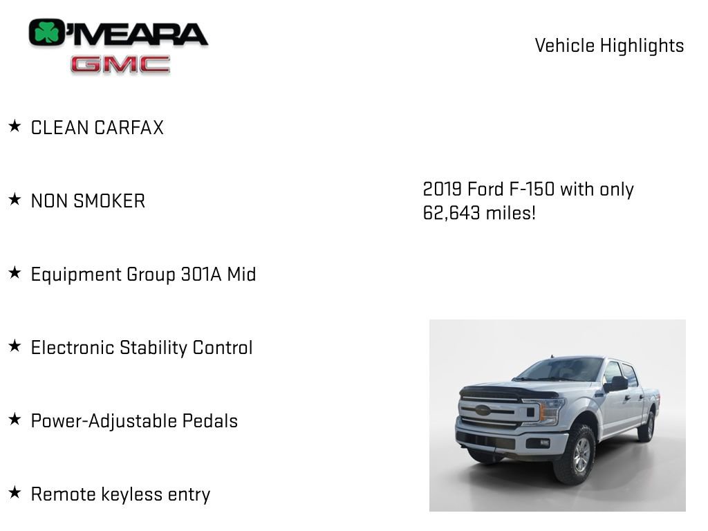 Used 2019 Ford F150 XLT w/ Equipment Group 301A Mid image 7