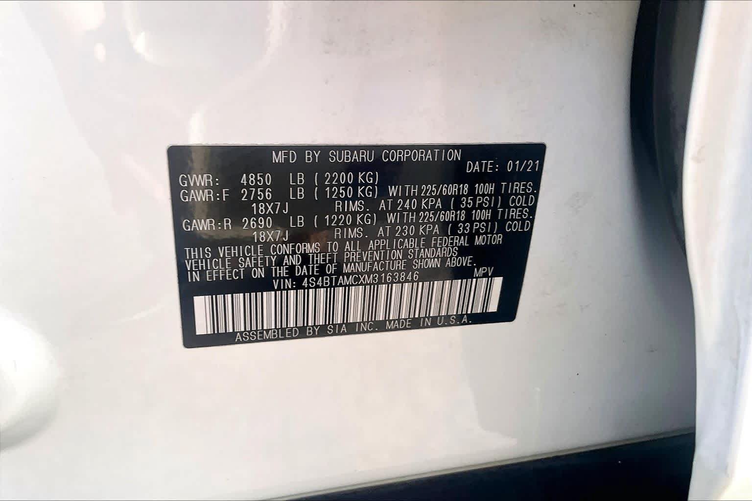 Used 2021 Subaru Outback Limited w/ Popular Package #2 AWD/4WD image 34