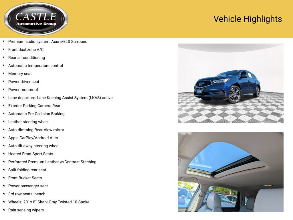 Used 2020 Acura MDX w/ Technology Package AWD/4WD image 3