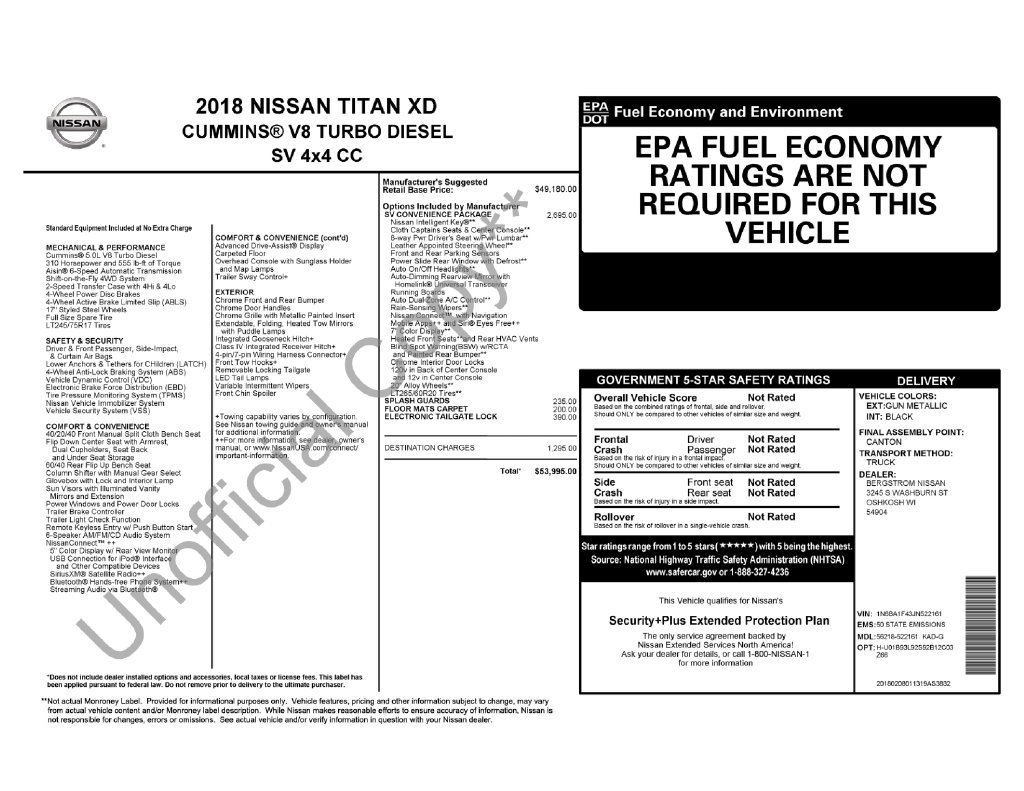 Used 2018 Nissan Titan SV w/ SV Convenience Package AWD/4WD image 41