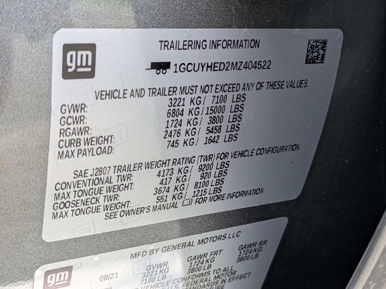 Used 2021 Chevrolet Silverado 1500 High Country AWD/4WD image 15