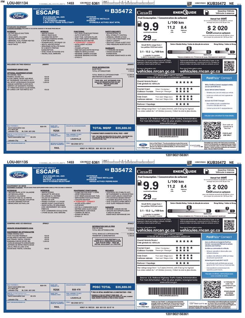 Used 2019 Ford Escape SEL w/ SEL Sport Appearance Package AWD/4WD image 39