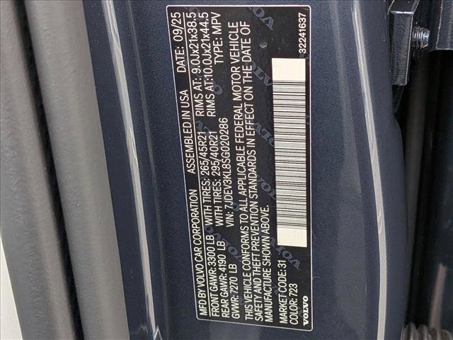 New 2025 Volvo EX90 Ultra w/ Protection Package Premier image 20