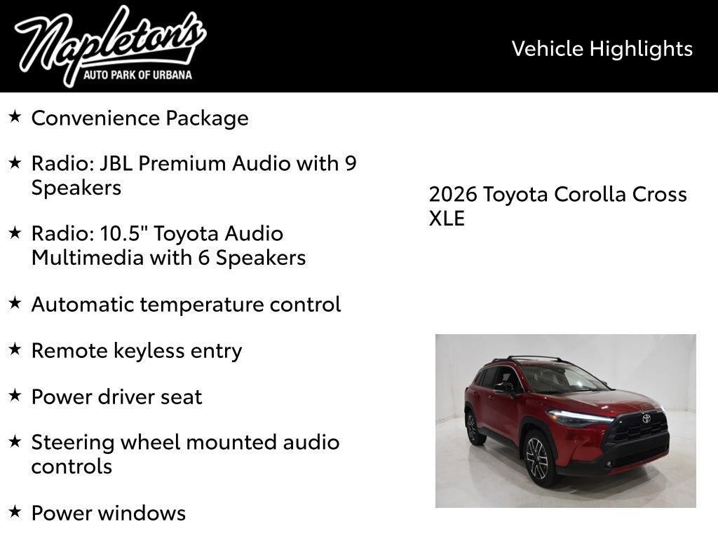 New 2026 Toyota Corolla Cross XLE AWD/4WD image 15