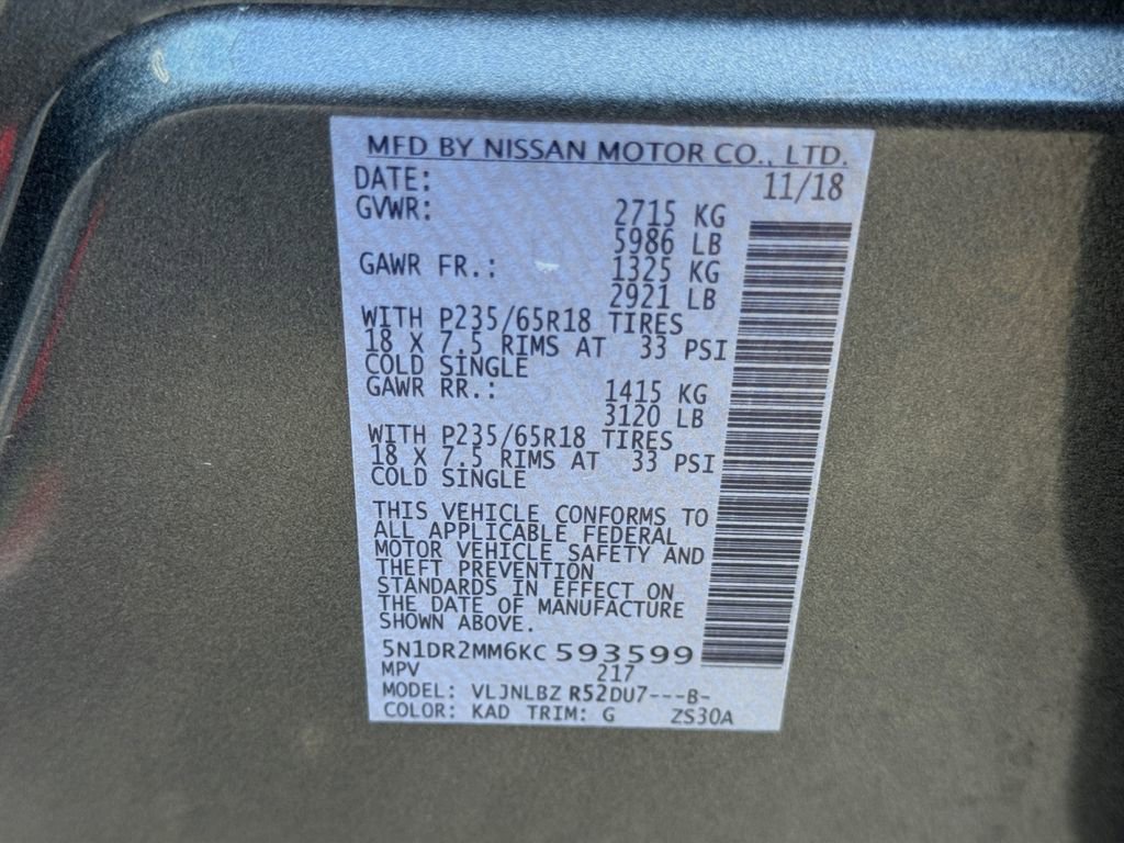 Used 2019 Nissan Pathfinder S image 28