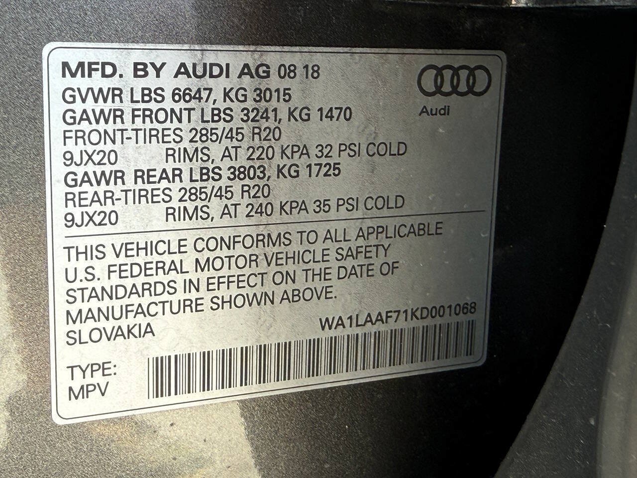Used 2019 Audi Q7 3.0T Premium Plus w/ Premium Plus Package AWD/4WD image 44