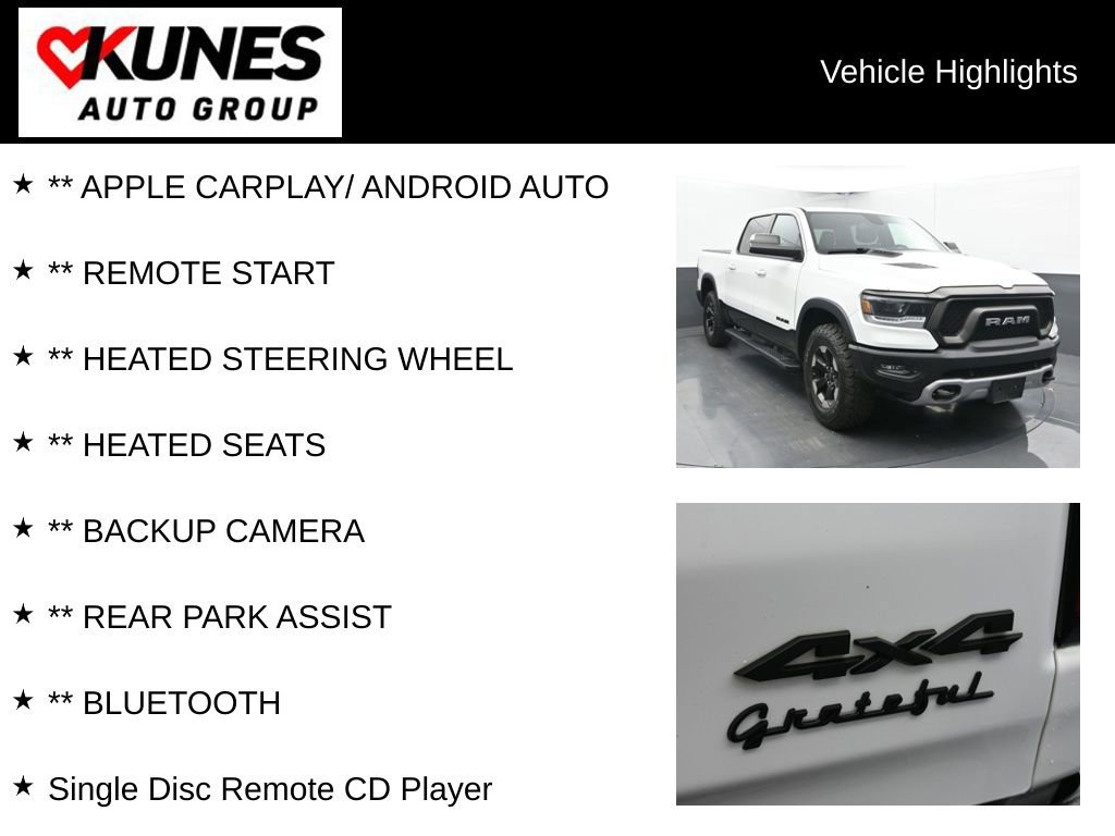 Used 2019 RAM 1500 Rebel w/ Rebel Level 2 Equipment Group image 2