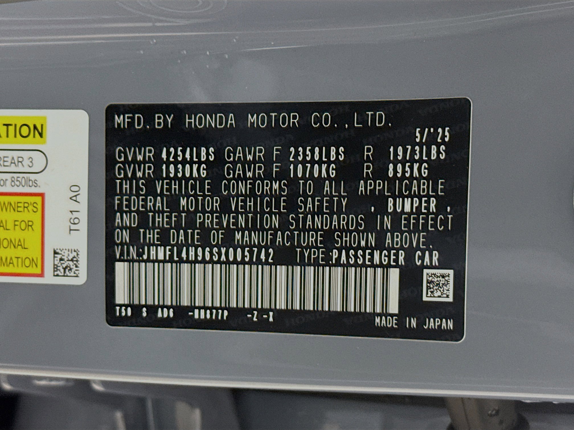 New 2025 Honda Civic Sport Touring image 39