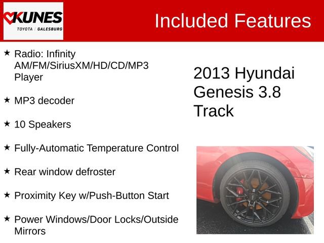 Used 2013 Hyundai Genesis 3.8 RWD image 3