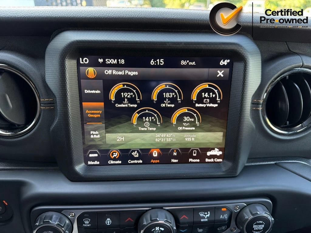 Certified 2022 Jeep Gladiator Overland AWD/4WD image 86