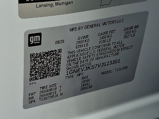 New 2027 Chevrolet Traverse Z71 w/ Enhanced Driving Package AWD/4WD image 17