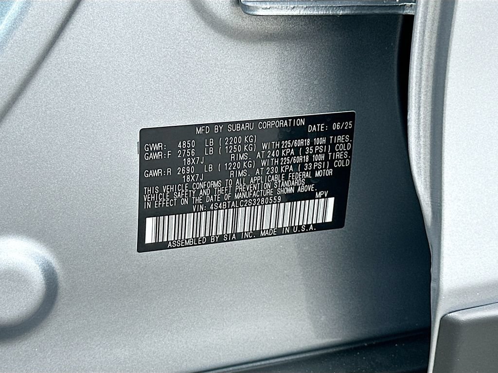 Certified 2025 Subaru Outback Onyx Edition AWD/4WD image 31