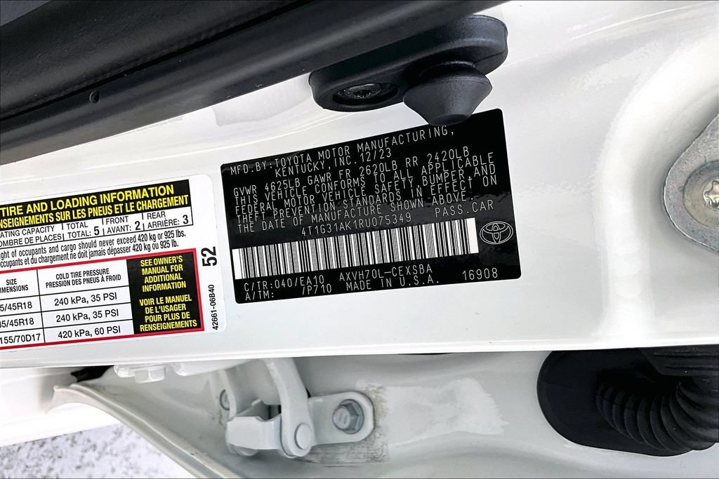 Certified 2024 Toyota Camry SE FWD image 20