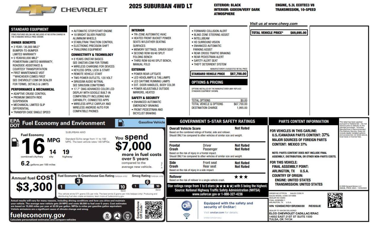 Used 2025 Chevrolet Suburban LT AWD/4WD image 5
