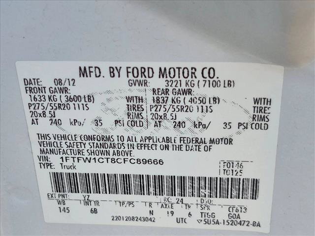 Used 2012 Ford F150 FX2 w/ FX Luxury Pkg RWD image 16