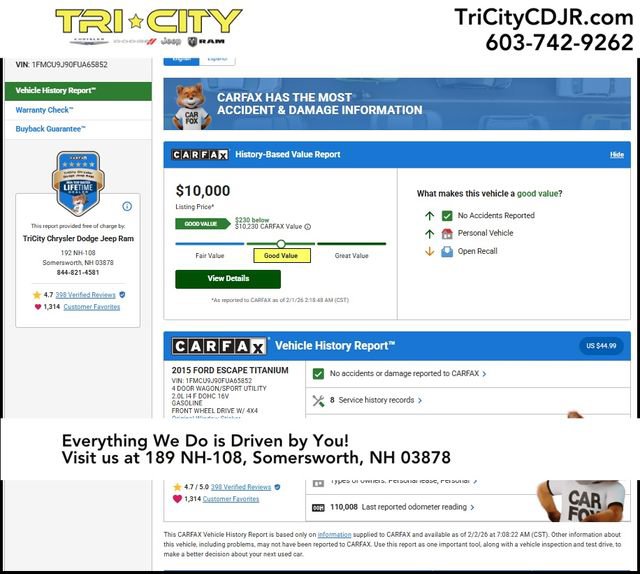 Used 2015 Ford Escape Titanium image 14