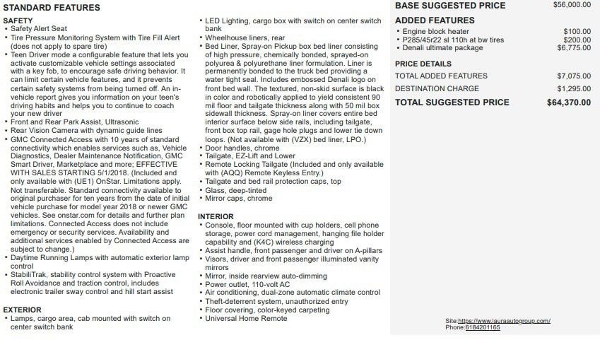 Used 2018 GMC Sierra 1500 Denali w/ Denali Ultimate Package image 2