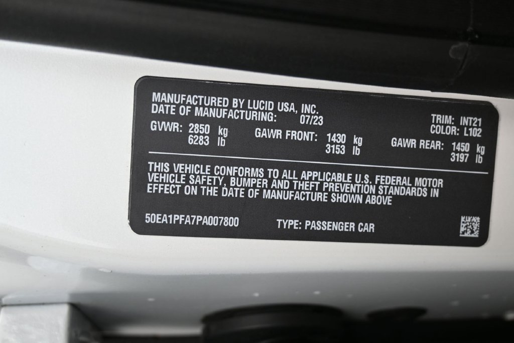 Used 2023 Lucid Air Pure AWD/4WD image 8