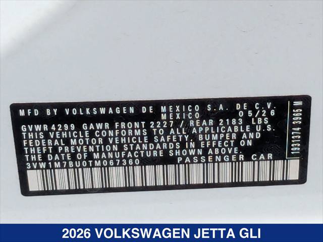 New 2026 Volkswagen Jetta GLI Autobahn FWD image 21