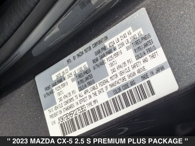 Certified 2023 MAZDA CX-5 AWD 2.5 S w/ Premium Plus Pkg image 36