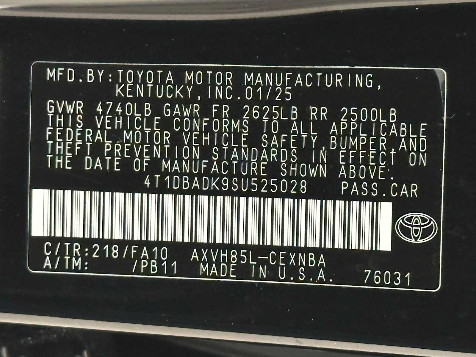 Certified 2025 Toyota Camry LE AWD/4WD image 43