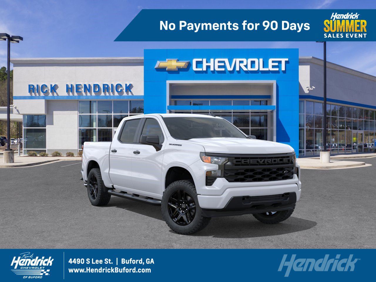 New 2026 Chevrolet Silverado 1500 Custom w/ Turbomax Blackout Package