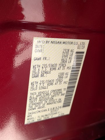 Used 2019 Nissan Murano SL w/ SL Technology Package FWD image 25
