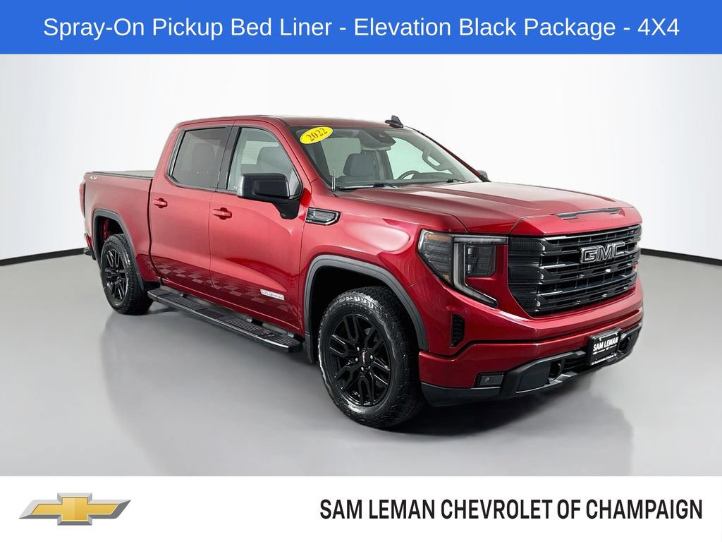 Used 2022 GMC Sierra 1500 Elevation w/ LPO, Elevation Black Package AWD/4WD image 1