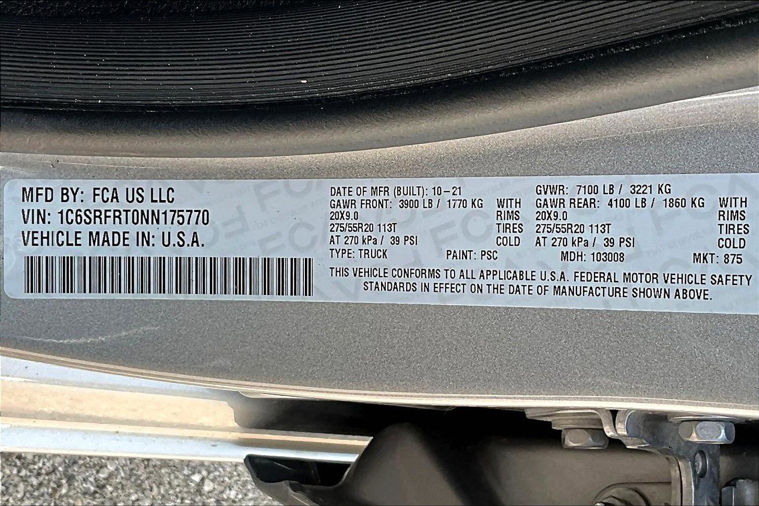 Used 2022 RAM 1500 Laramie w/ Sport Appearance Package image 16