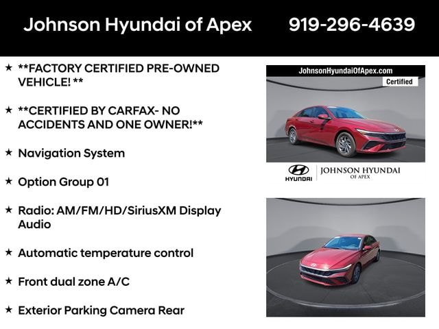 Certified 2024 Hyundai Elantra SEL FWD image 6