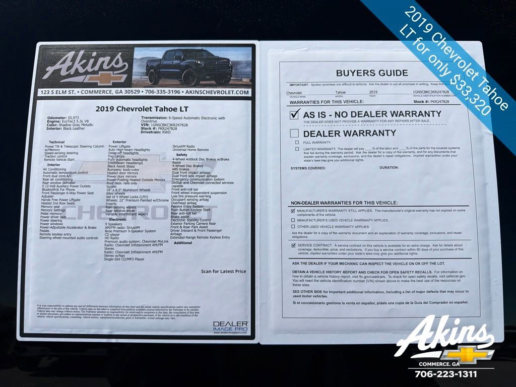 Used 2019 Chevrolet Tahoe LT w/ Luxury Package image 12