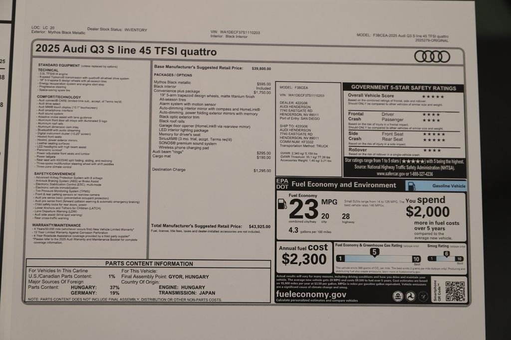 New 2025 Audi Q3 2.0T Premium AWD/4WD image 32