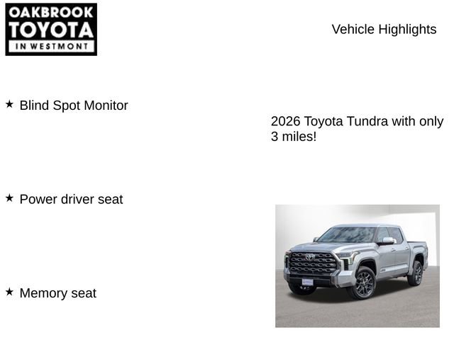 New 2026 Toyota Tundra Platinum image 7